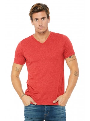 Bella + Canvas 3415C Unisex Triblend Short-Sleeve V-Neck T-Shirt